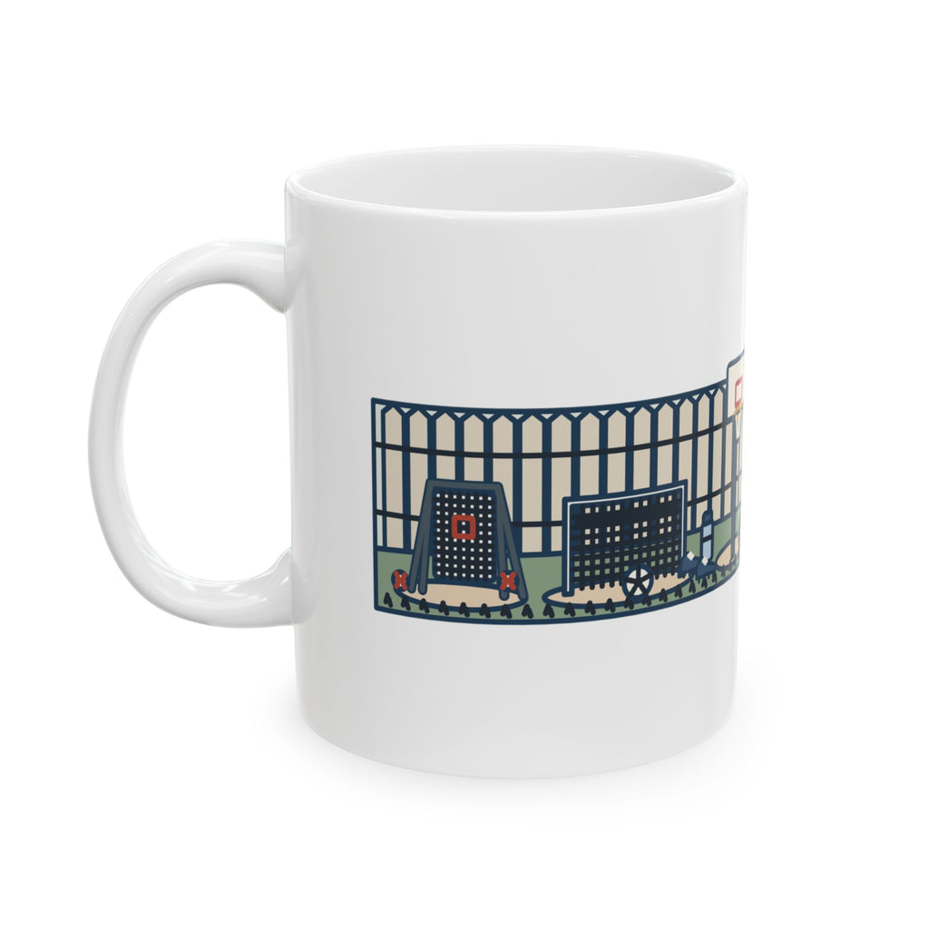 Practice Makes Perfect Mug, Youth Sports Proverb Coffee Mug 11oz, Backyard Practice