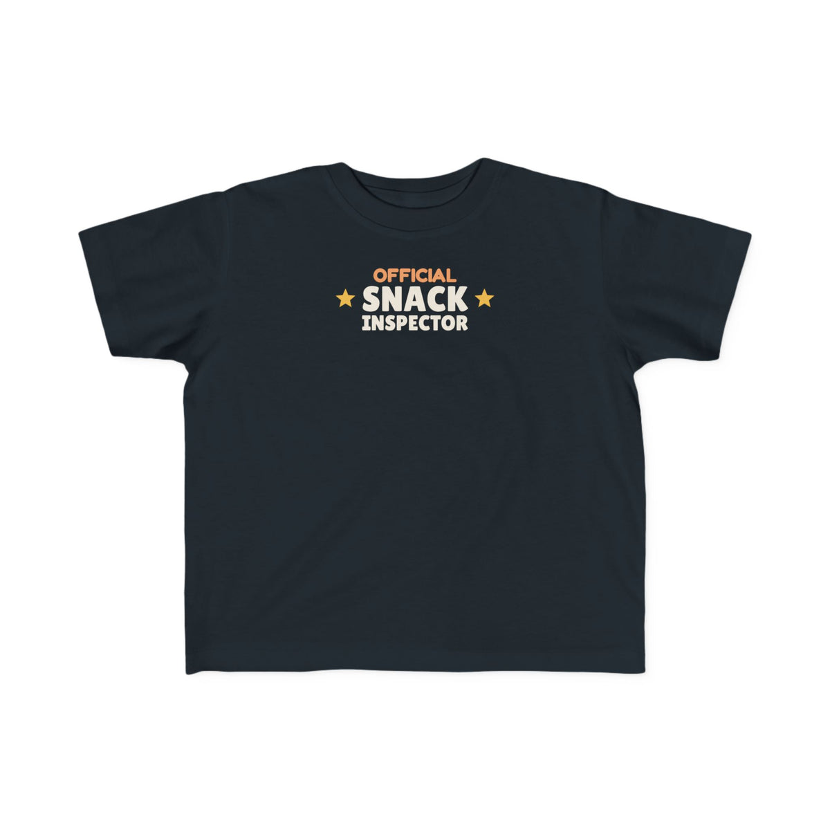 Official Snack Inspector Toddler T-Shirt, Funny Snack Lover Kid Tee