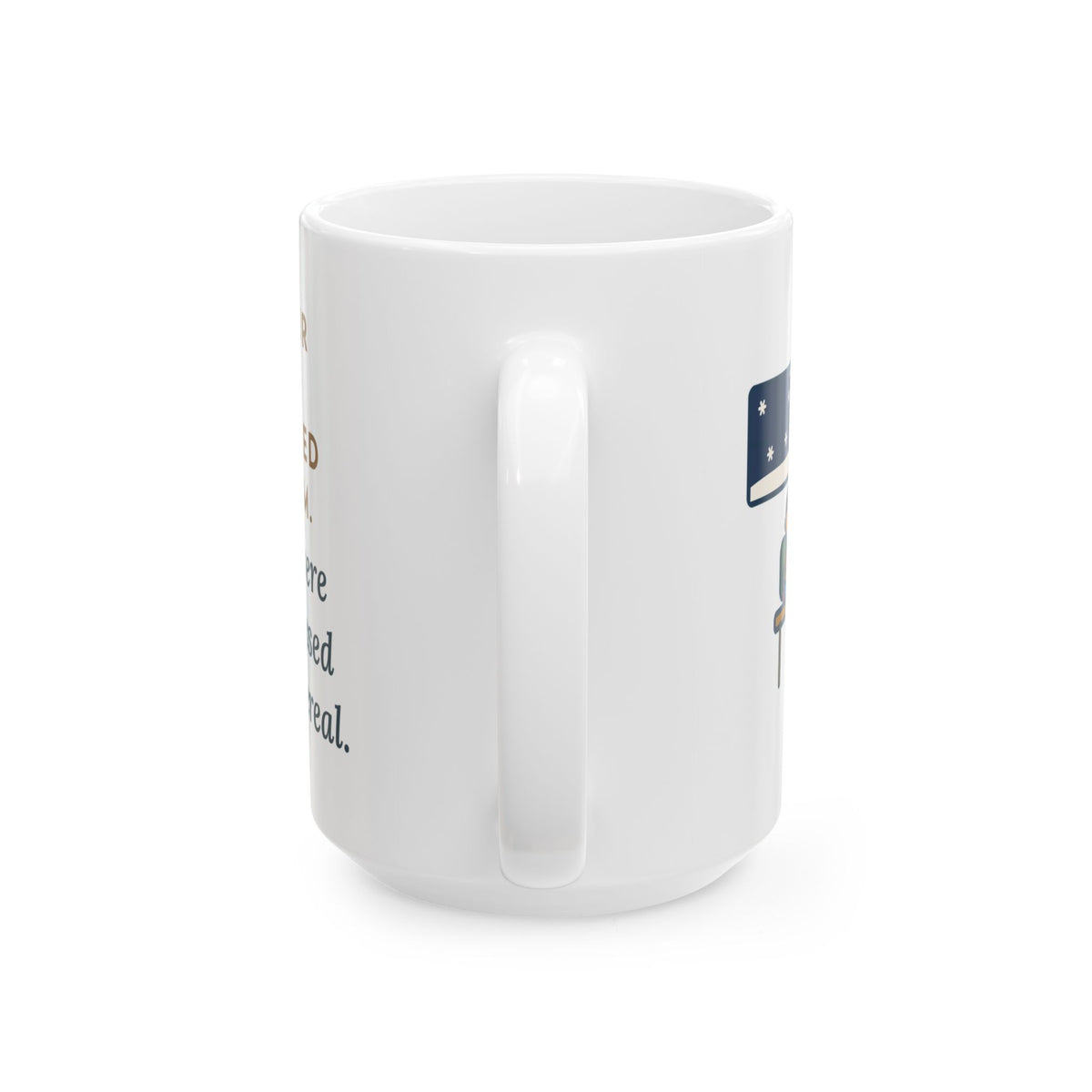 Announced at 5:45 a.m., Both Kids Already Dressed and Eating Cereal 15oz Mug, Large Funny Two-Hour Delay Coffee Mug