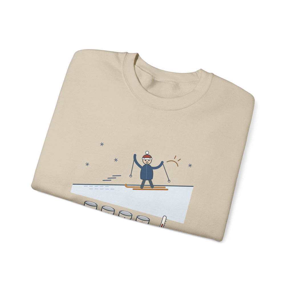 Cross-Country Ski Crewneck Sweatshirt - I Guessed the Wax Wrong. Nordic Skier Apres Gift