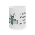 Folding Chair. Orange Slices. Loudest Voice on the Sideline. Mug, Soccer Quote Coffee Mug 11oz, Sideline Parent