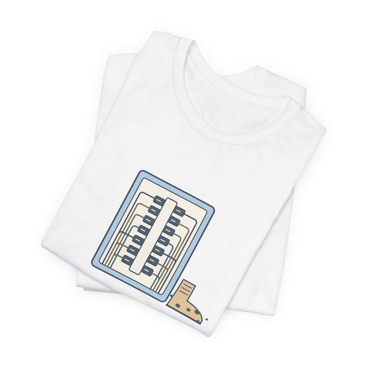 Electrician T-Shirt - Dressed the Panel, Not Myself Funny Electrician Tee