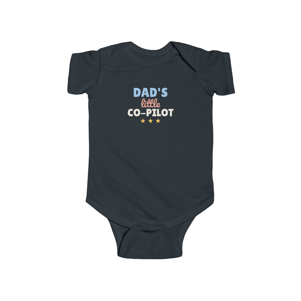 Dad's Little Co-Pilot Baby Bodysuit, Daddy and Baby Outfit