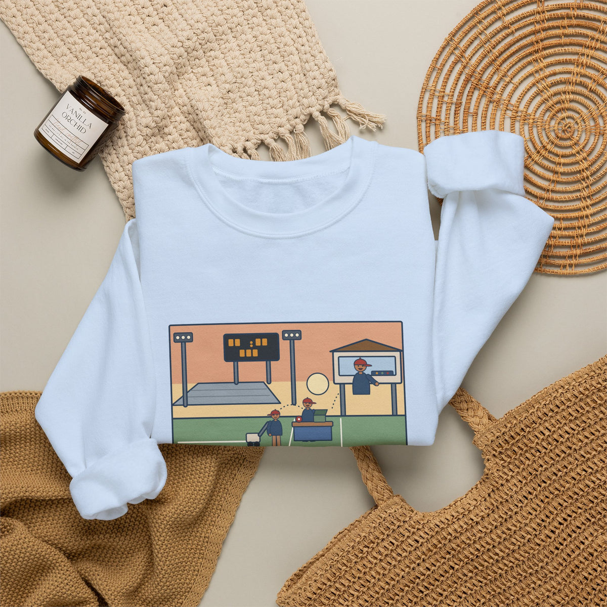 Athletic Director Sweatshirt, On a Friday, Lined the Field, Sold the Tickets, Then Ran the Clock, Funny Game Night Crewneck