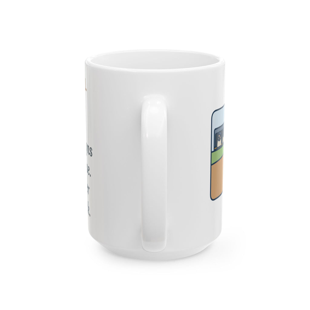 Flashed Fourteen Signs to Third Base, The Runner Waved Back 15oz Mug, Large Funny Baseball Coach Coffee Mug