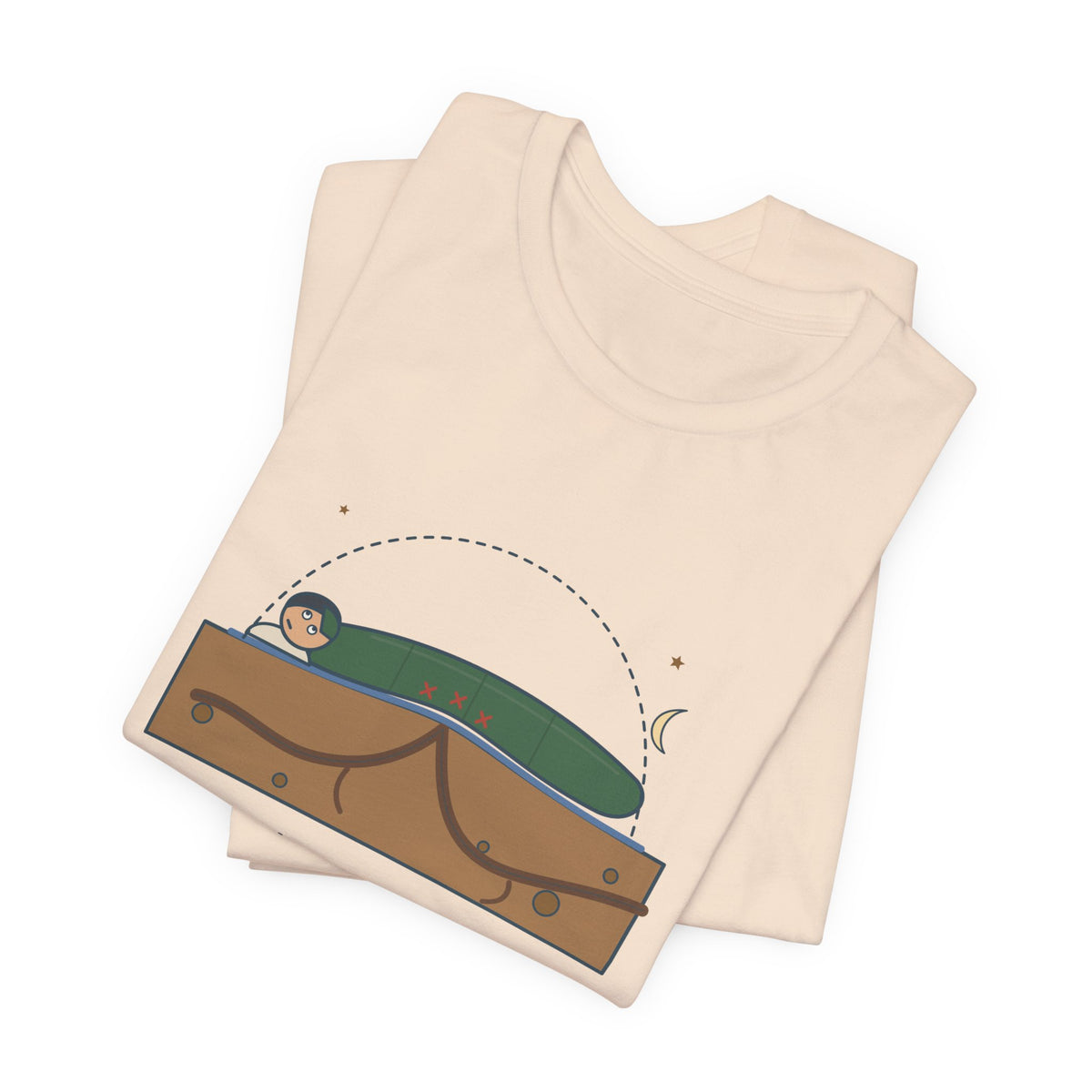 Tent Camping T-Shirt - There's a Root Under My Exact Spine. Funny Camper Tee