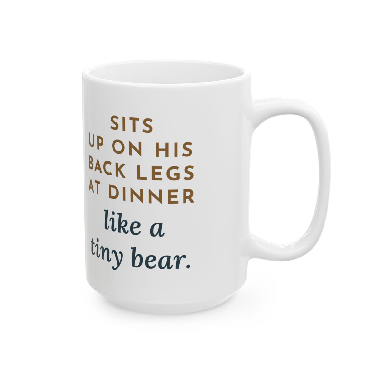 Large 15oz Affenpinscher Mug - Sits Up Like a Tiny Bear