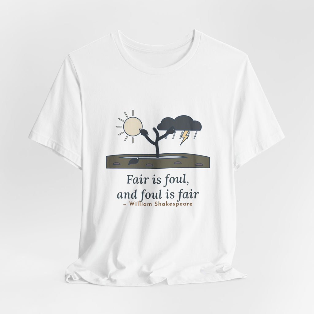 Shakespeare Quote T-Shirt, Fair Is Foul and Foul Is Fair, Gothic Twisted Heath Tree Tee