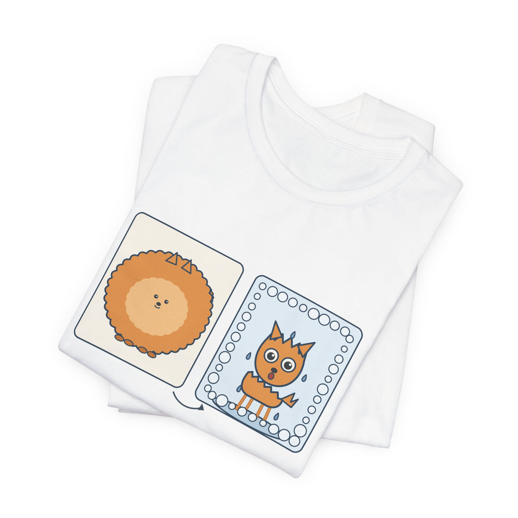 Pomeranian T-Shirt - Under All This Fluff: A Very Small Dog. Funny Pom Bath Day Tee