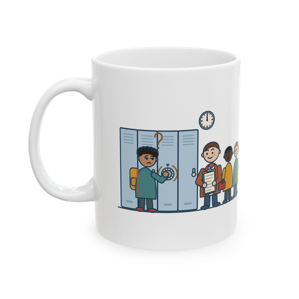 6th Grade Teacher Coffee Mug - First Week With Lockers