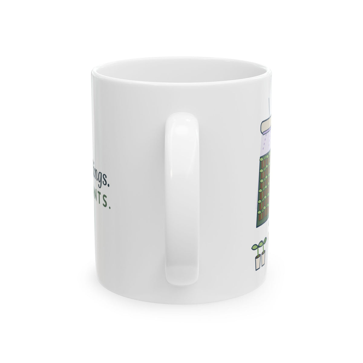 Seed Starting Coffee Mug - Started 72 Seedlings. Need Six Plants. Gardening Gift