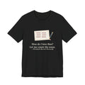 Browning Quote T-Shirt, How Do I Love Thee, Love Tally of Hearts Tee