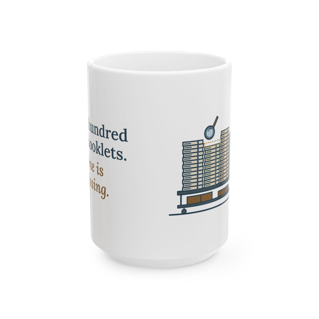 Large 15oz School Testing Coordinator Mug - One Missing Test Booklet Gift