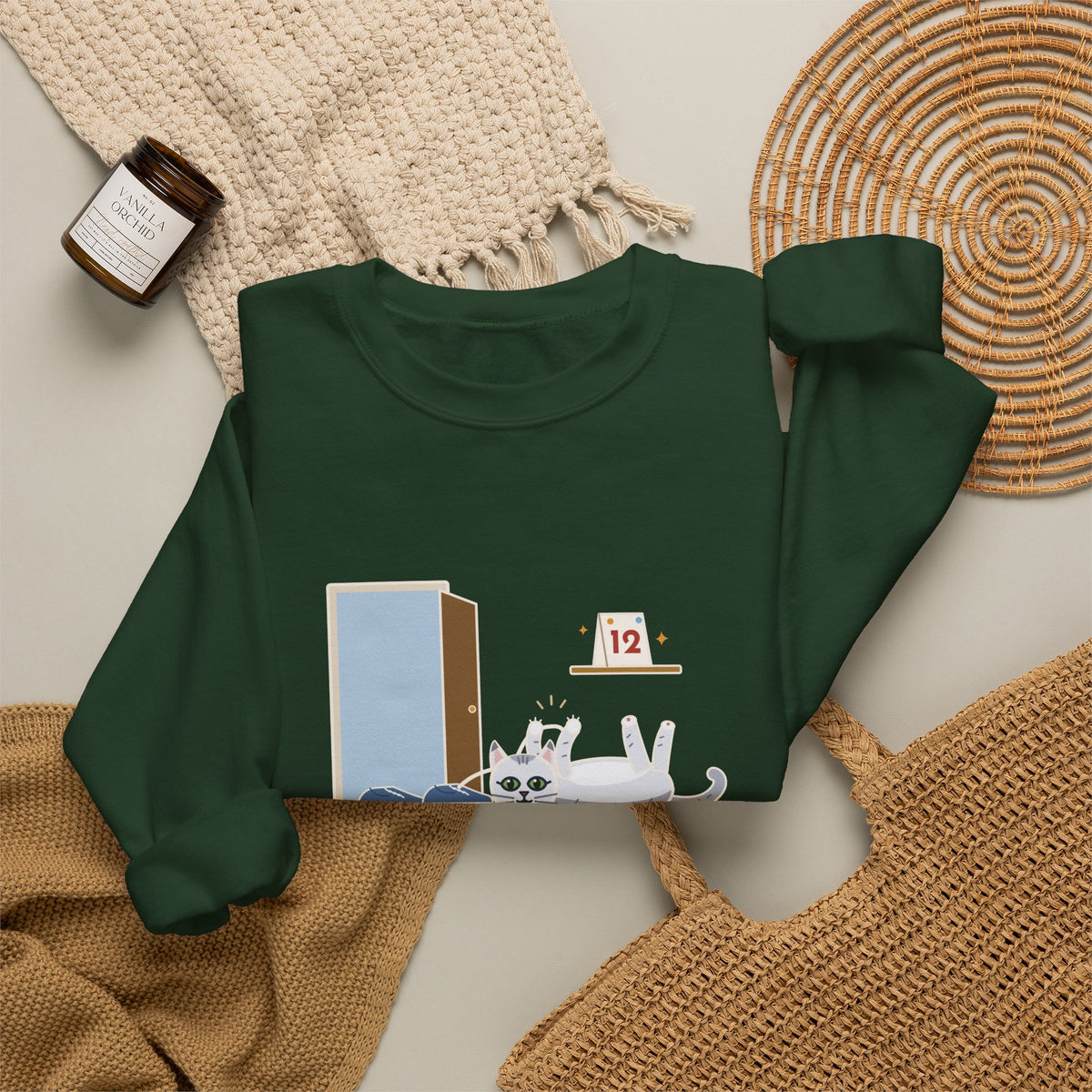 Burmilla Crewneck Sweatshirt - Twelve and Still Pouncing on Shoelaces Cat Owner Gift