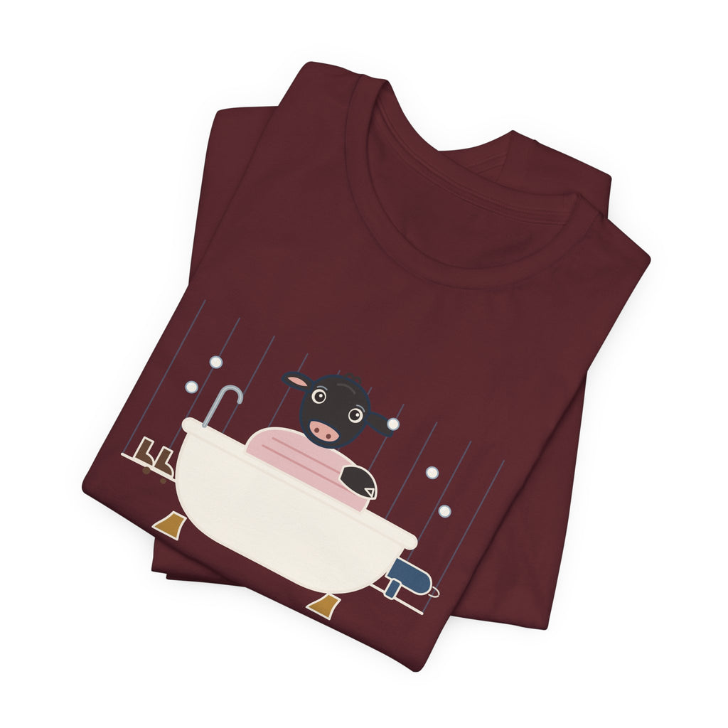 Cattle Rancher T-Shirt - There's a Calf in the Bathtub Again. Calving Season Tee