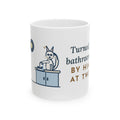 Turkish Angora Cat Mug - Turned On the Bathroom Faucet by Himself at Two A.M. 11oz Coffee Mug
