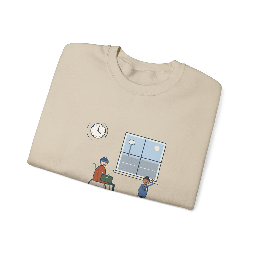 Med-Surg Nurse Crewneck Sweatshirt - The Discharge Is Done. The Ride Is On the Way