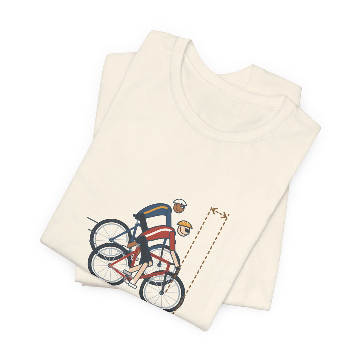 Road Cycling T-Shirt - Stop Half-Wheeling Me. Funny Group Ride Cyclist Tee