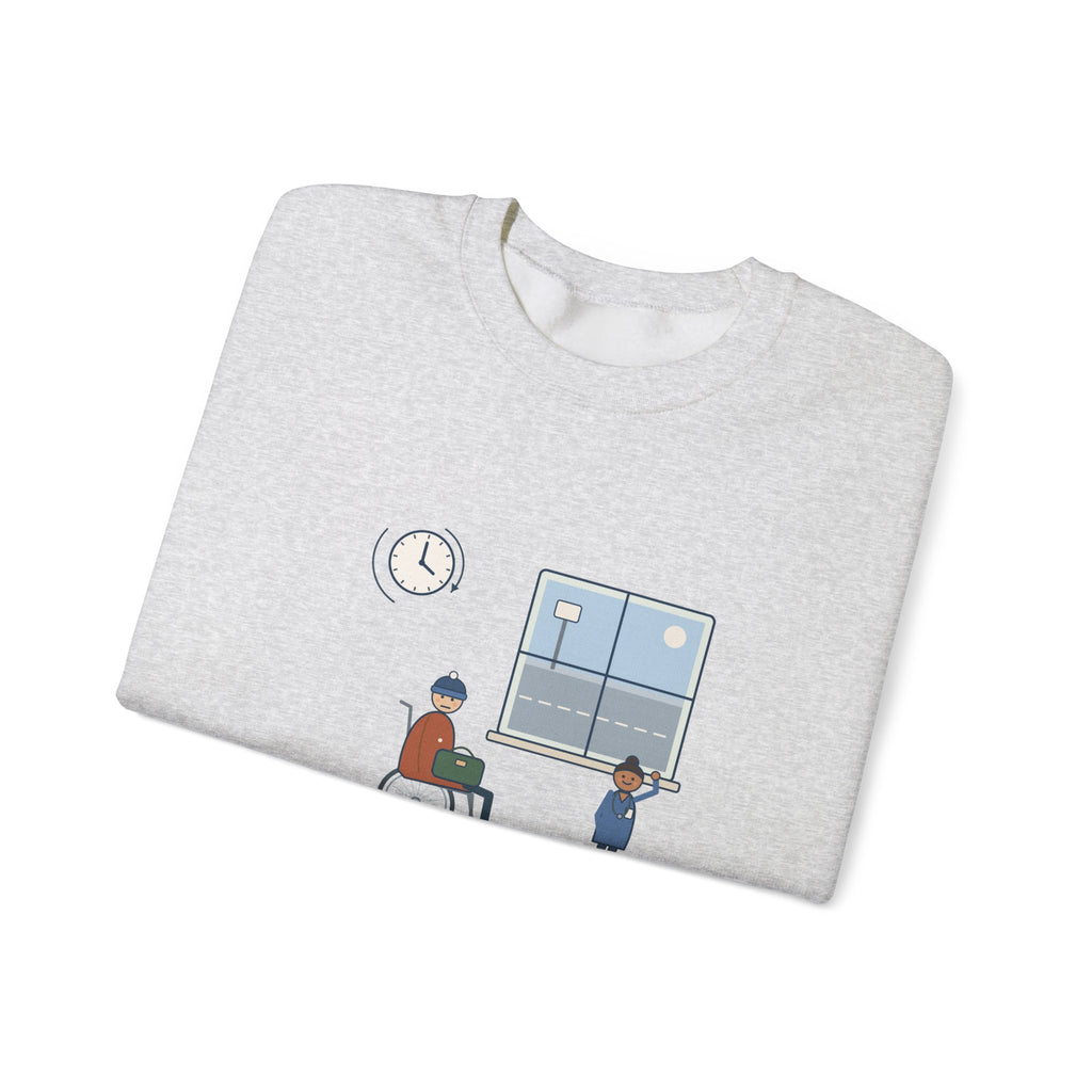 Med-Surg Nurse Crewneck Sweatshirt - The Discharge Is Done. The Ride Is On the Way