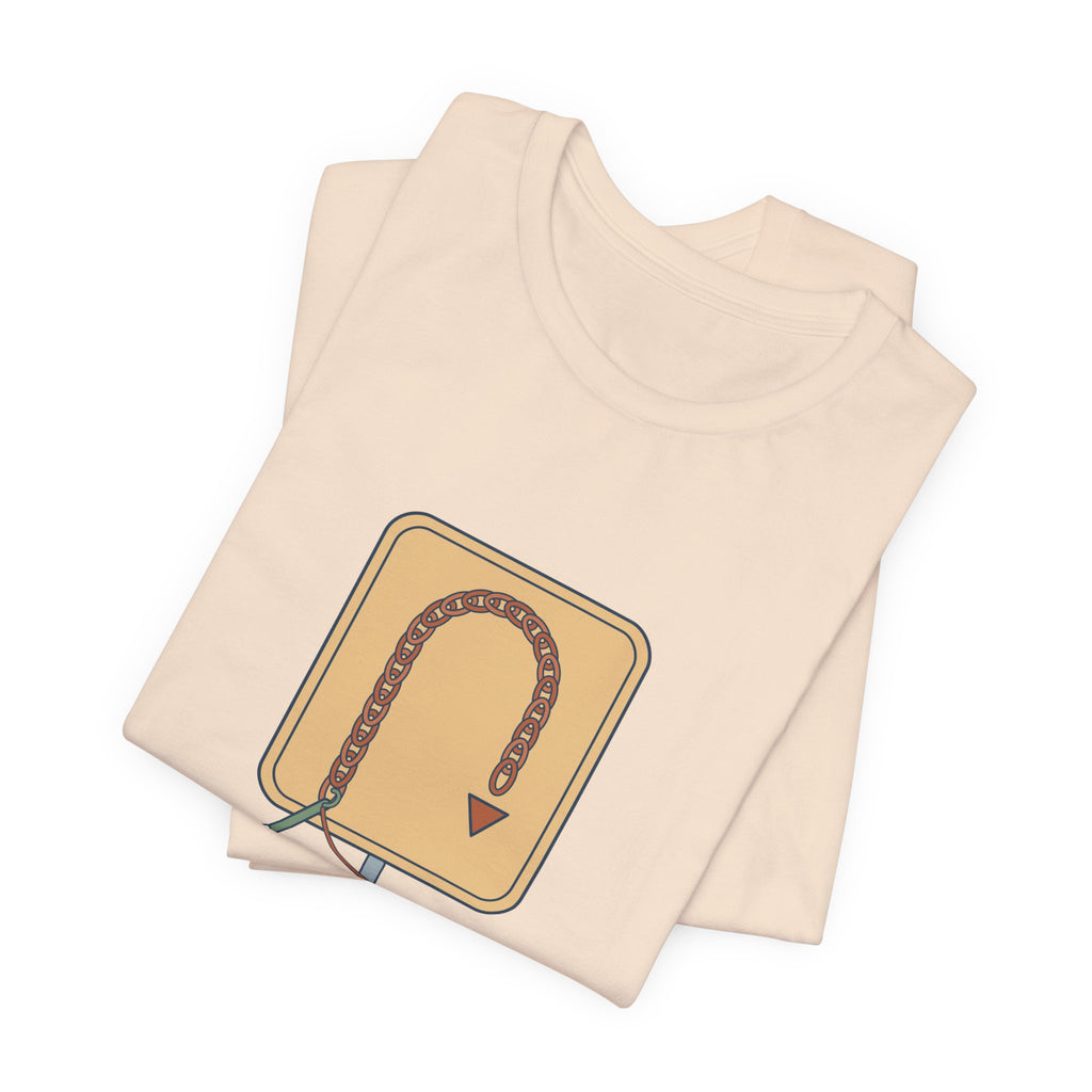 Crochet T-Shirt - Chain One, Turn. Funny Crochet Pattern Tee