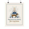 Senior Dogs Poster - Rugs Down the Hallway, for Traction Old Dog Hallway Wall Art