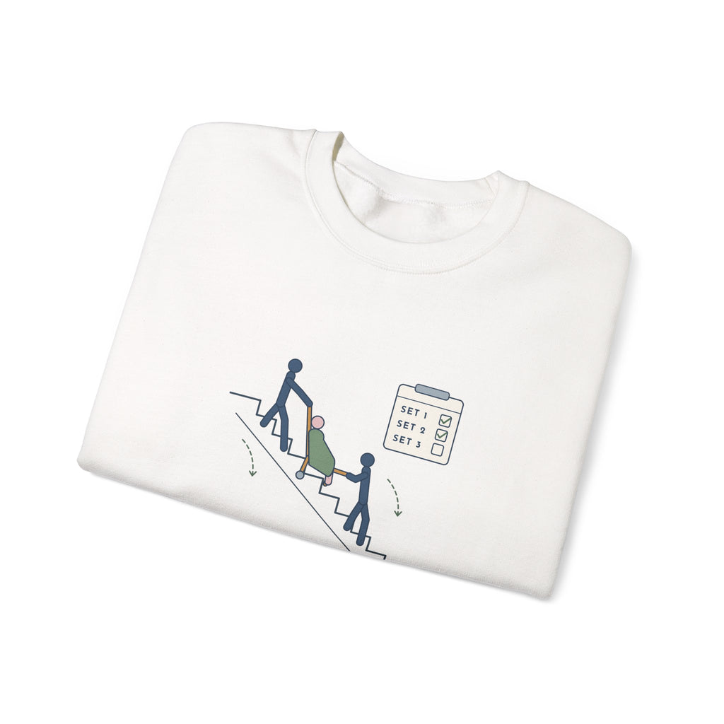Paramedic Crewneck Sweatshirt - Leg Day: Third-Floor Walk-Up EMS Gift