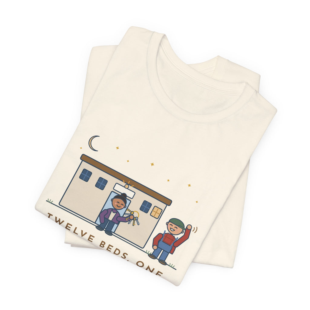 Critical Access Nurse T-Shirt - Twelve Beds, One Night Nurse. I Also Unlock the Front Door.