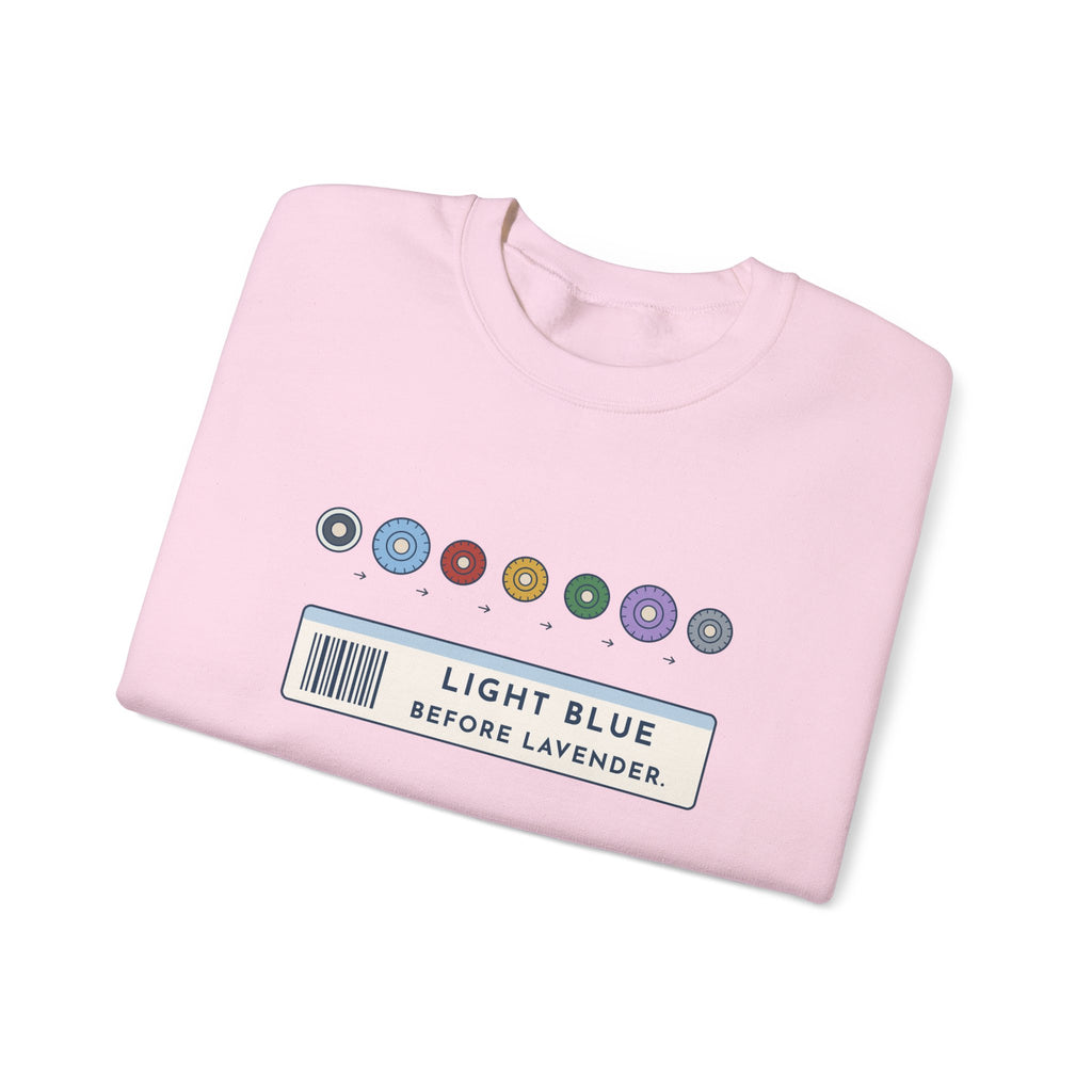 Phlebotomist Crewneck Sweatshirt - Light Blue Before Lavender Lab Gift
