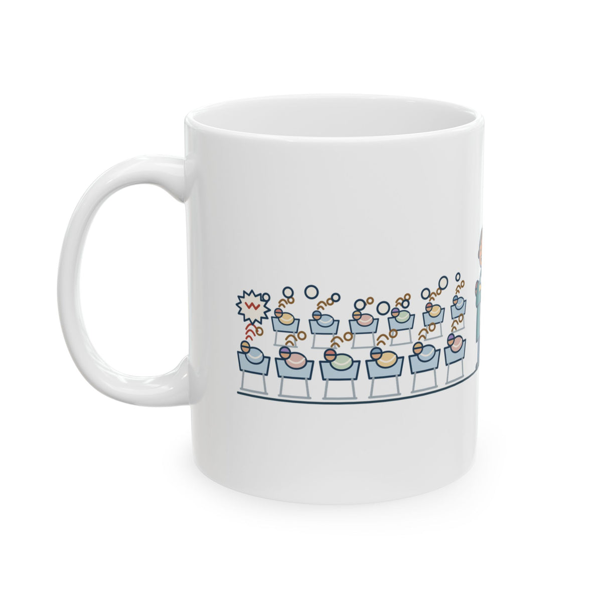 Newborn Nursery Nurse Coffee Mug - One Baby Cries, Eleven Join In