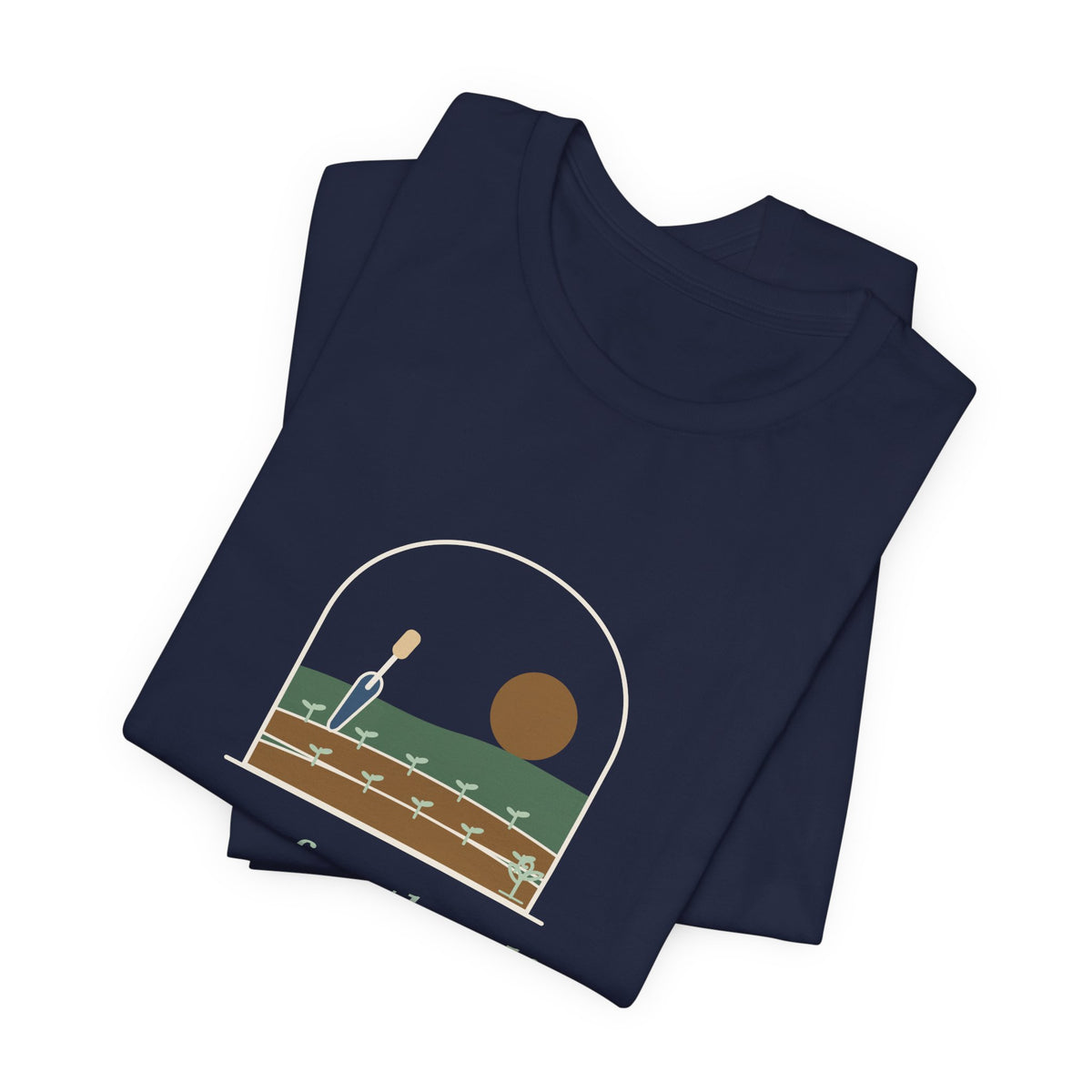 Gardening T-Shirt - Here for the Dirt and the Quiet. Garden Window Tee for Gardeners