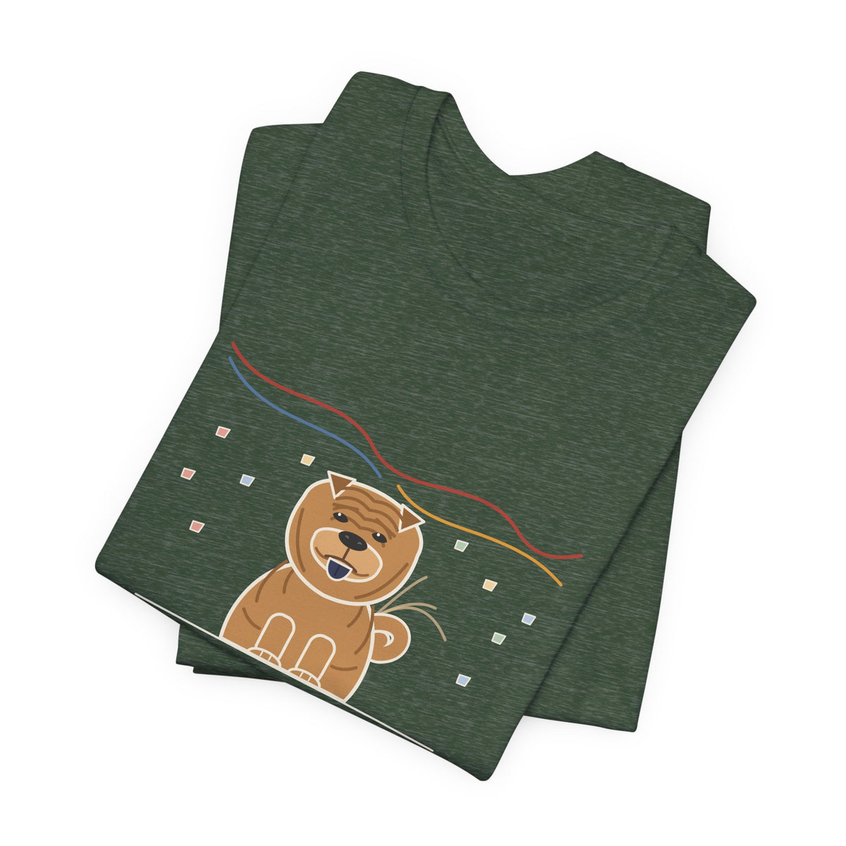 Shar-Pei T-Shirt - Happiest Dog in the House, Face Says Otherwise Funny Wrinkle Dog Tee