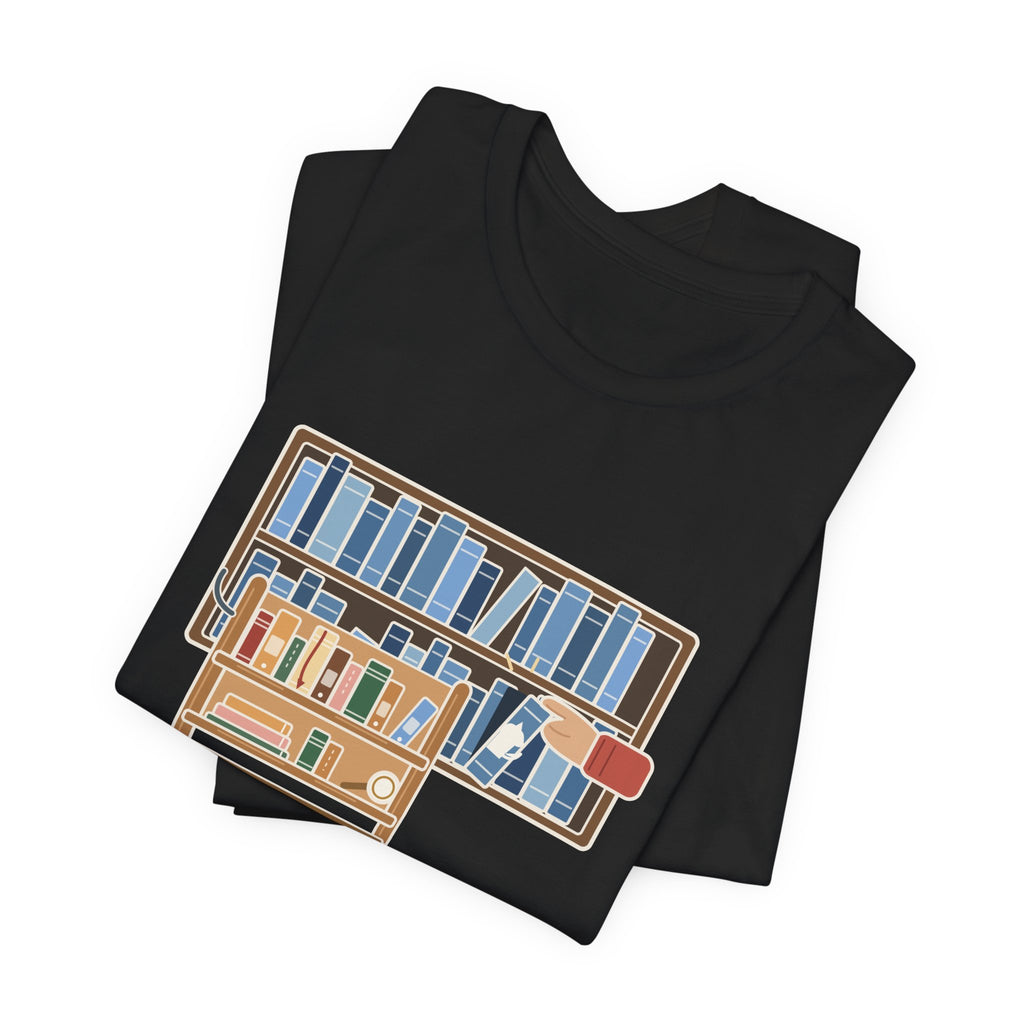 School Librarian T-Shirt - A Blue Book About a Dog. I'm On It. Funny Library Tee