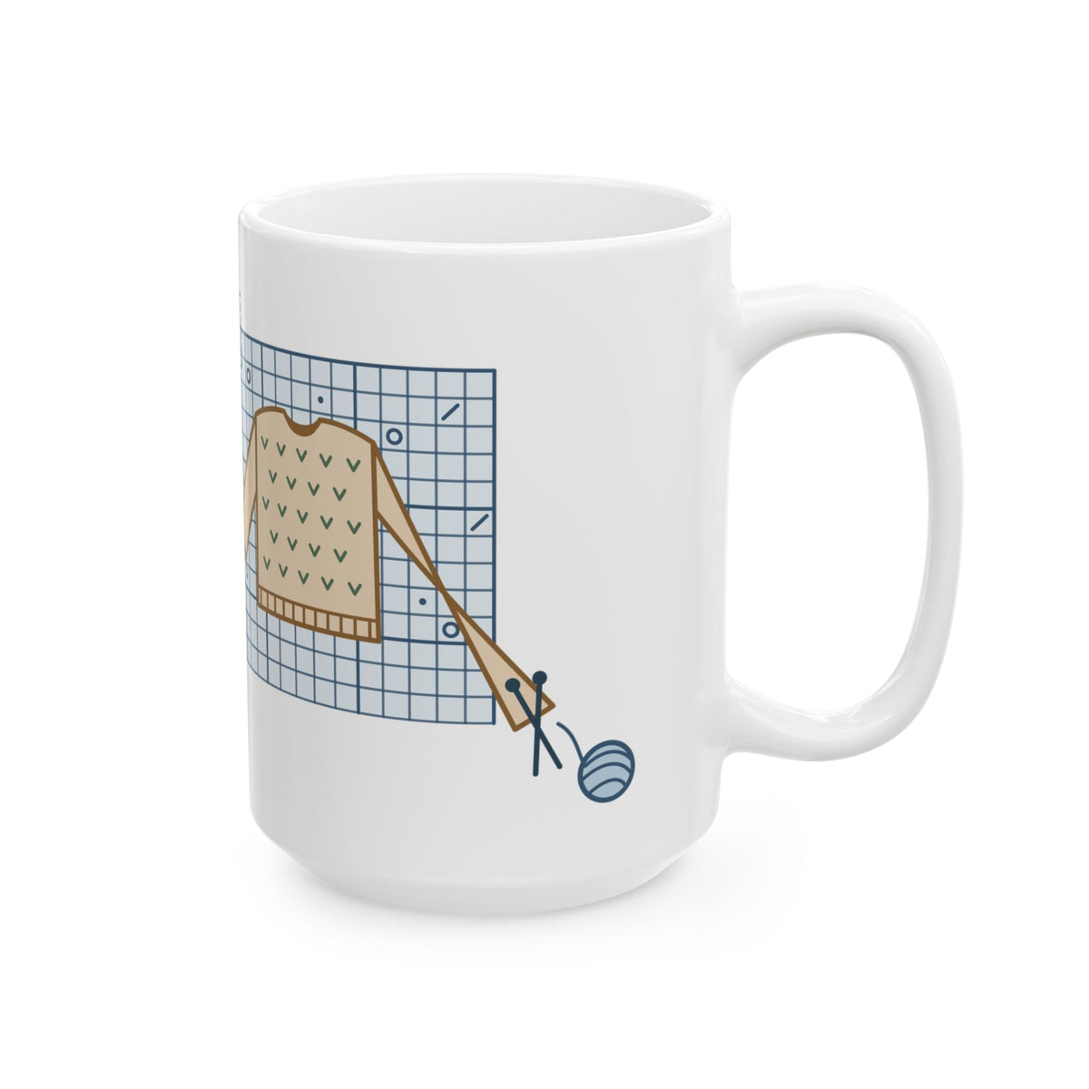 Big 15oz Knitting Mug - Gauge Swatch: Skipped. Consequences: Pending.