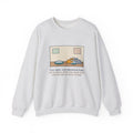 Two Cats Sweatshirt, Two Identical Beds, Both Cram into the Same One and Glare, Funny Bed Standoff Crewneck