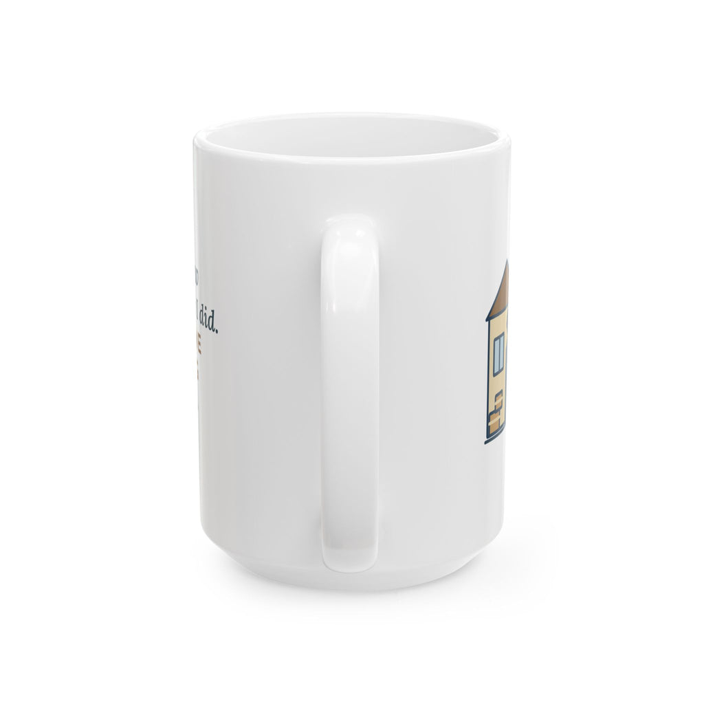 Large Khao Manee Cat Mug 15oz - New Neighbors, Tuna Breath, Odd-Eyed White Cat