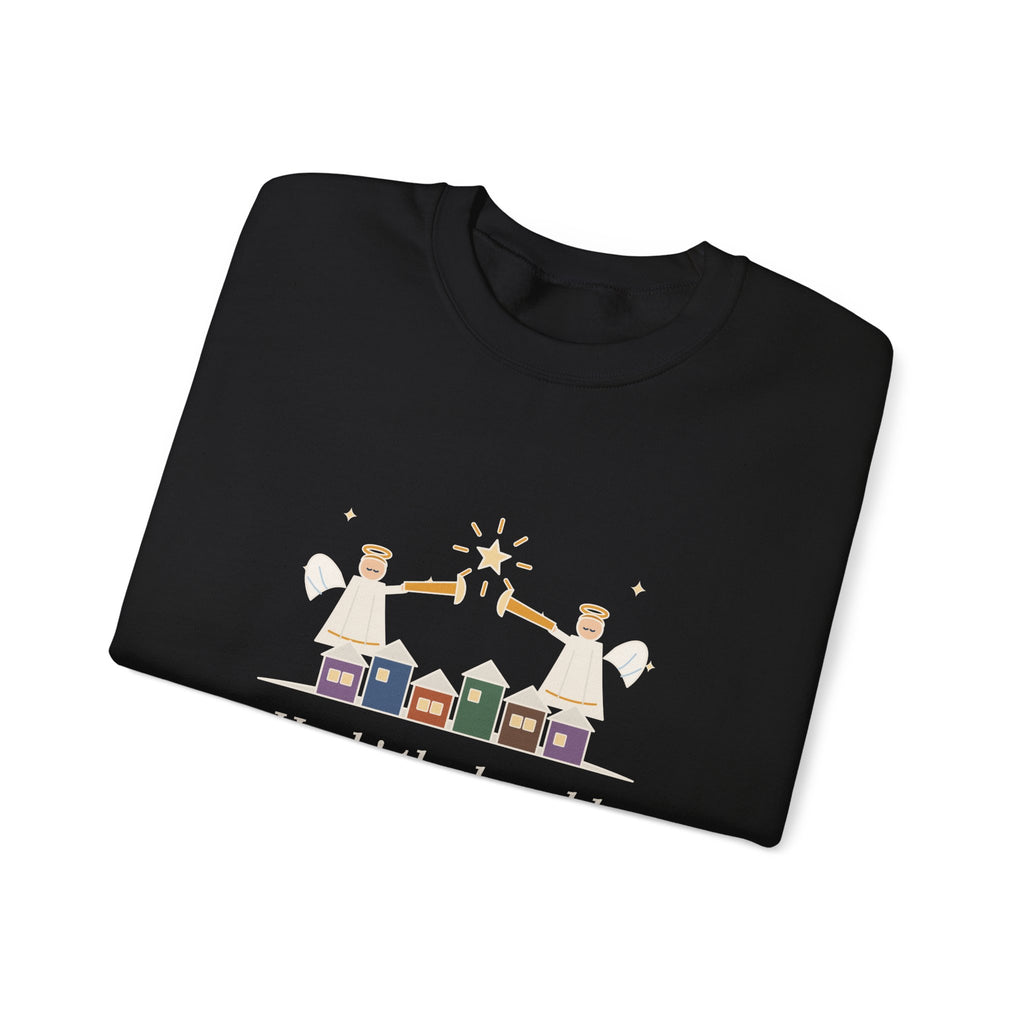 Hark the Herald Angels Sing Sweatshirt, Christmas Charles Wesley Quote Crewneck with Herald Angels