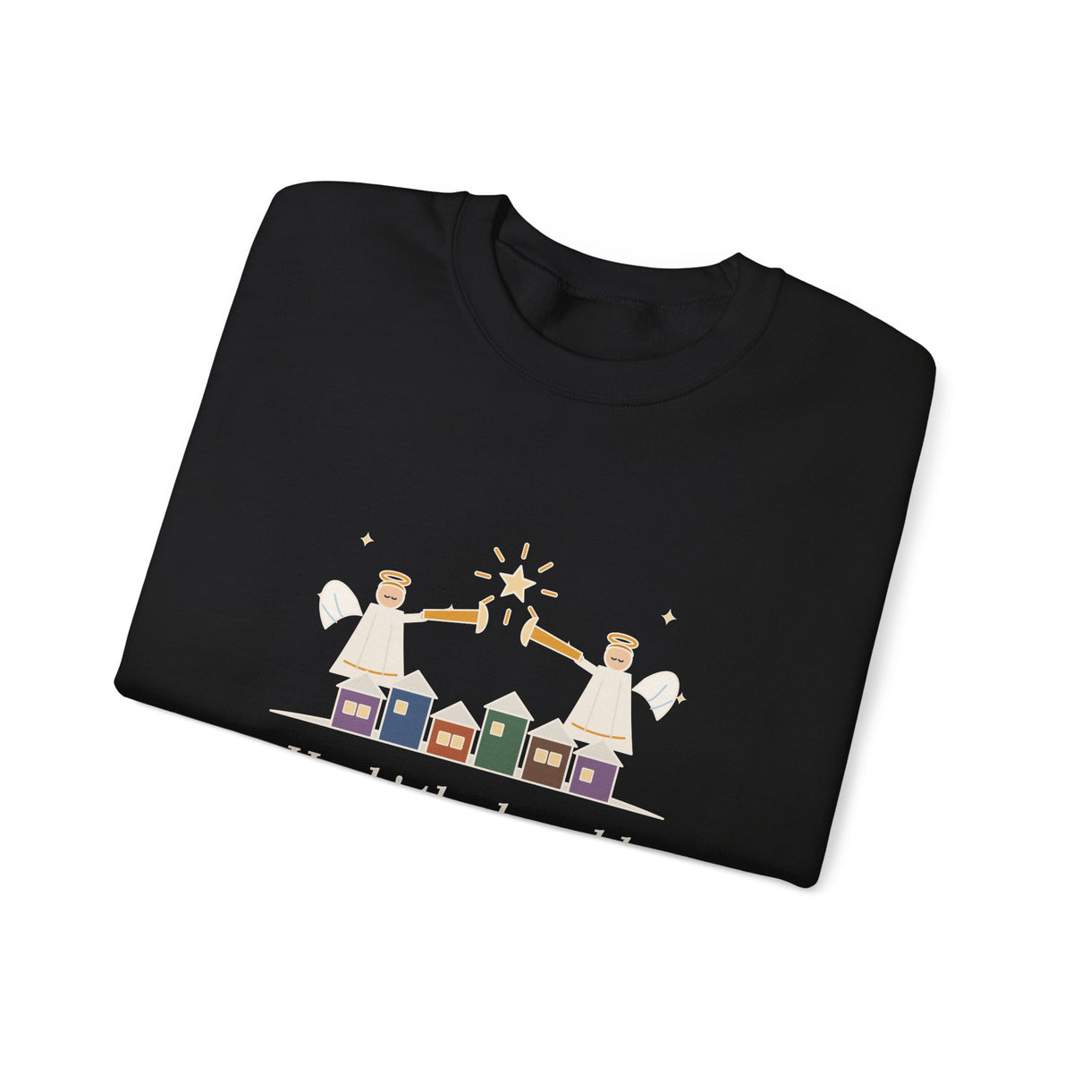 Hark the Herald Angels Sing Sweatshirt, Christmas Charles Wesley Quote Crewneck with Herald Angels