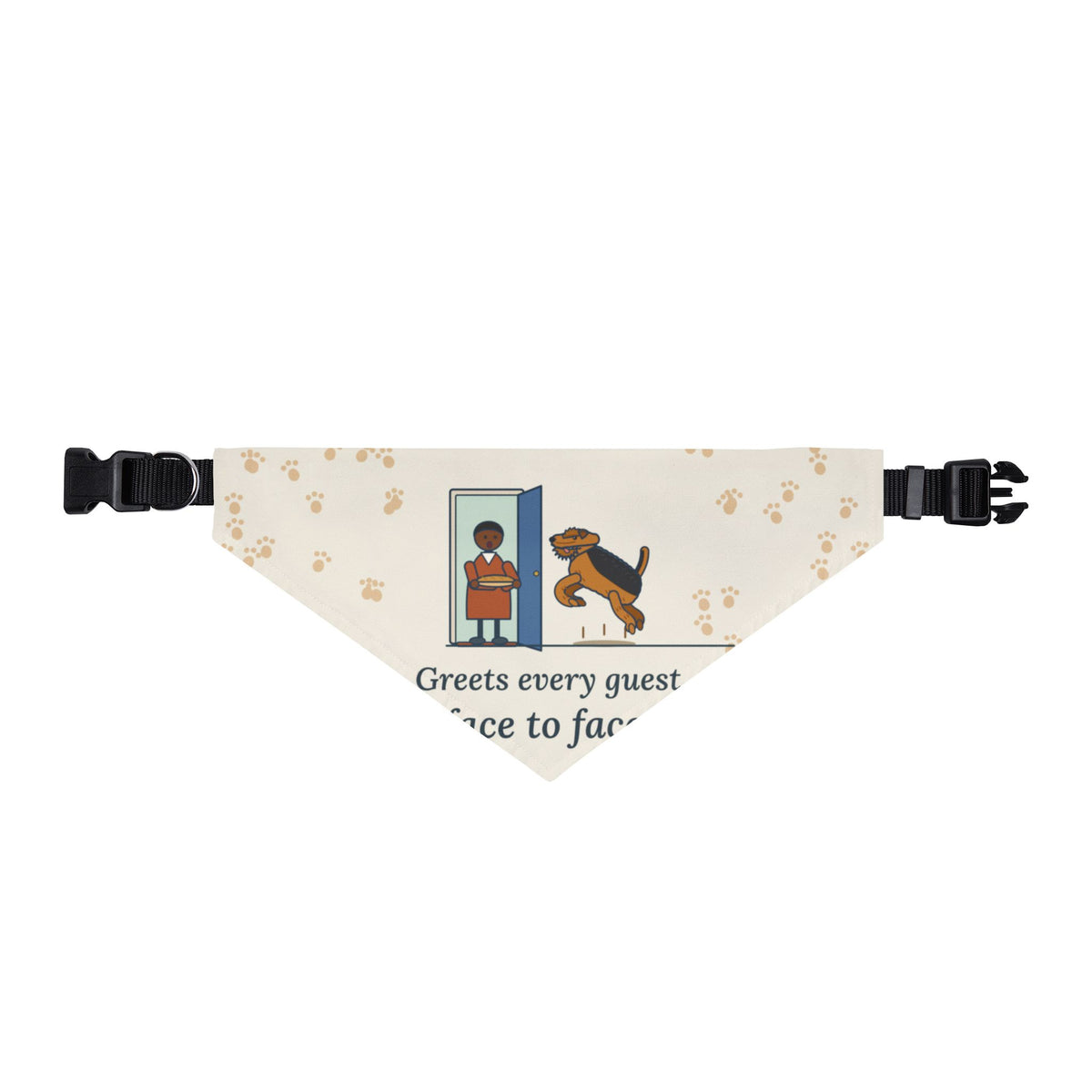 Airedale Terrier Dog Bandana - Front Door Greeter Clip-On Pet Bandana