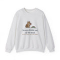 Pixiebob Cat Crewneck Sweatshirt - Kibble Scooped With Her Mitten Paw