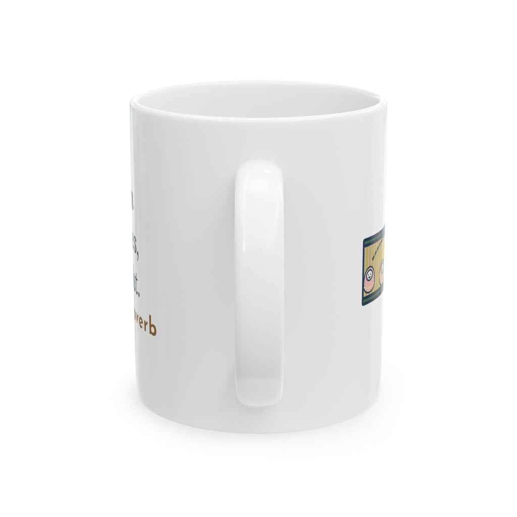 Fall Down Seven Times, Get Up Eight Mug, Motivational Proverb Coffee Mug 11oz, Roly-Poly Toy