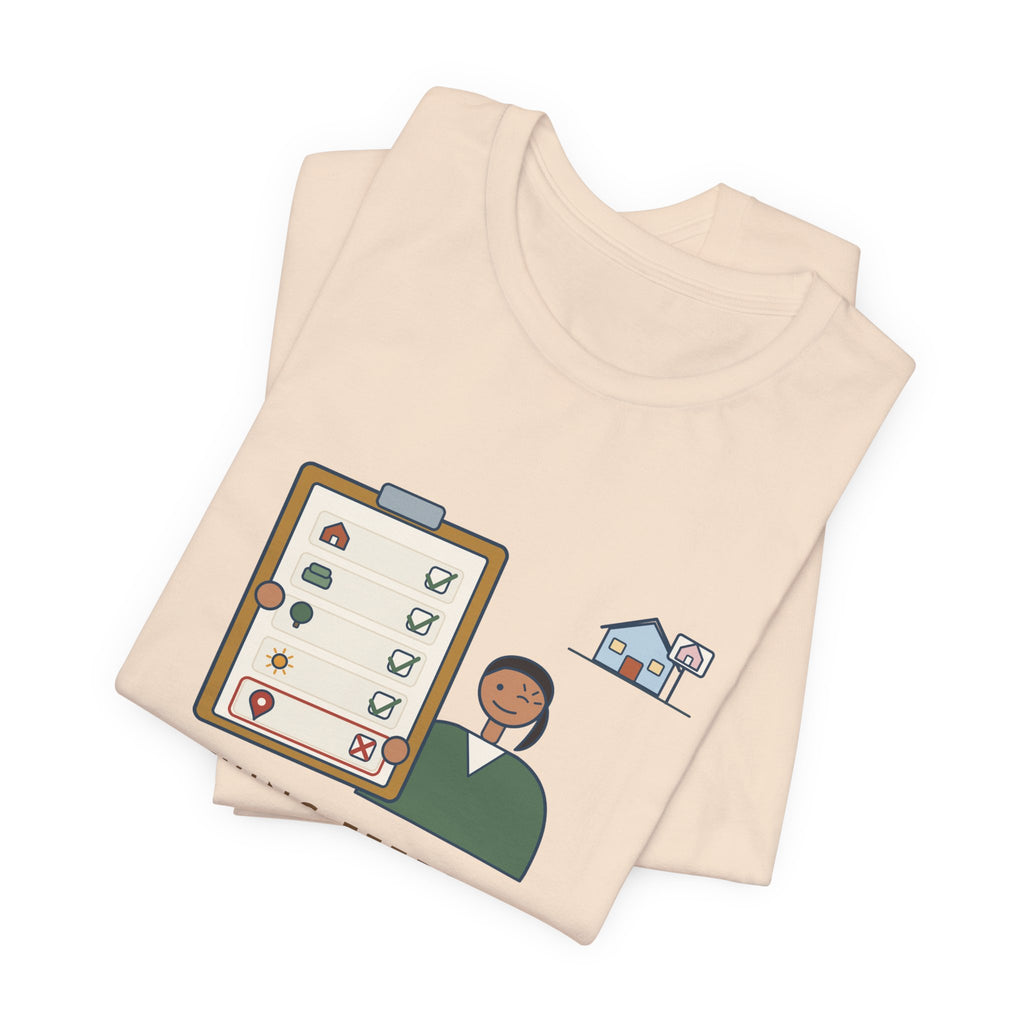 Residential Real Estate Agent T-Shirt - Showing Feedback: Great House, Wrong Neighborhood