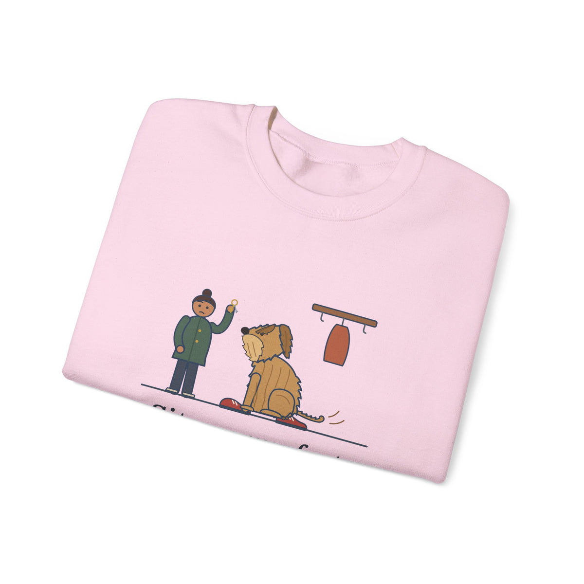 Briard Crewneck Sweatshirt - Sits on My Feet So I Can't Leave Shaggy Dog Owner Gift
