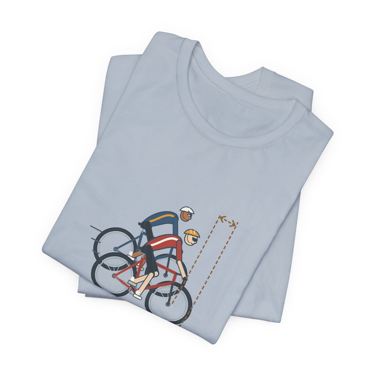 Road Cycling T-Shirt - Stop Half-Wheeling Me. Funny Group Ride Cyclist Tee