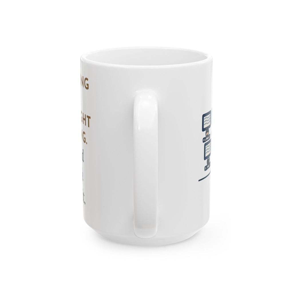 Large Keyboarding Teacher Mug 15oz - Twenty-Eight Typists, One in All Capitals