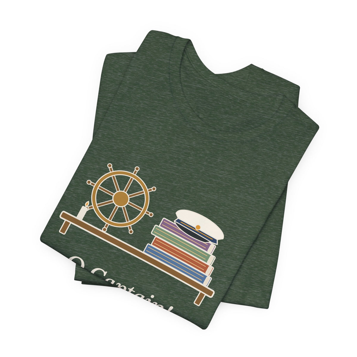 Walt Whitman Quote T-Shirt, O Captain My Captain, Teacher Captain's Desk Tee