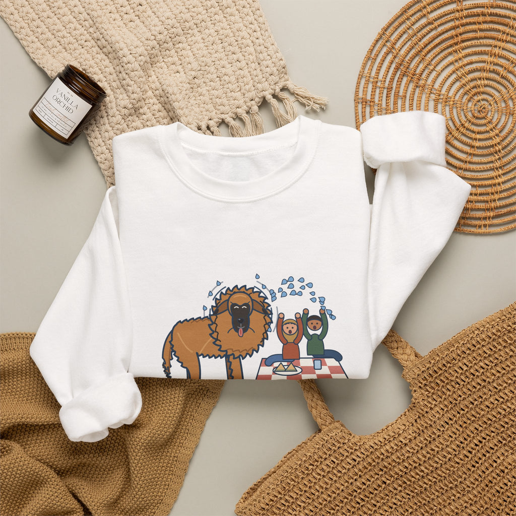 Leonberger Crewneck Sweatshirt - Shook Off the Lake Next to the Picnic