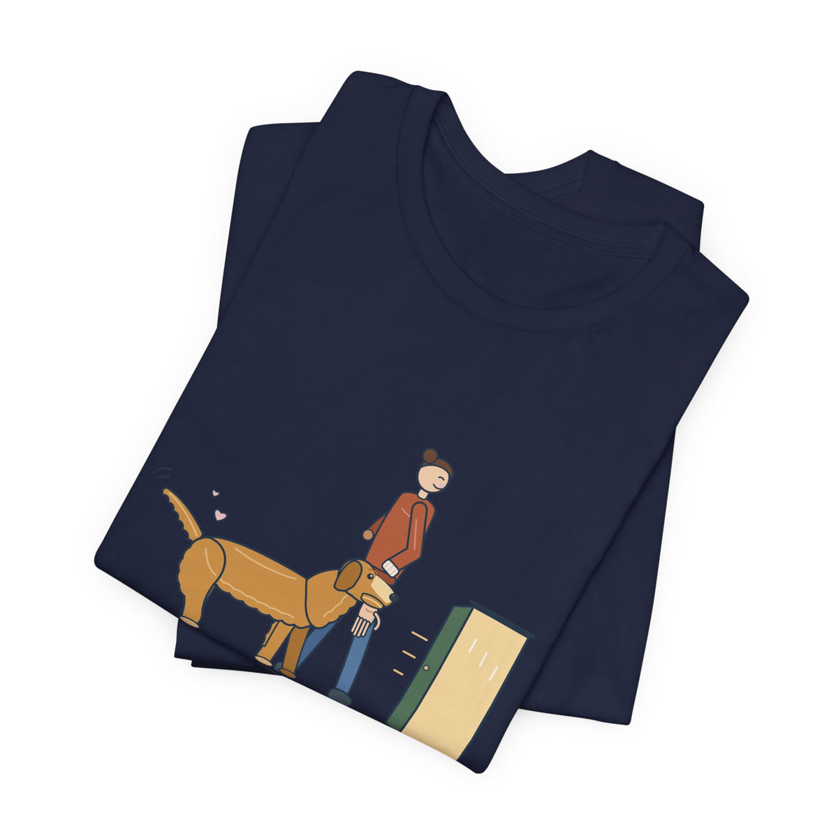 Golden Retriever T-Shirt - Walks Me Inside by the Wrist. Soft-Mouth Golden Tee