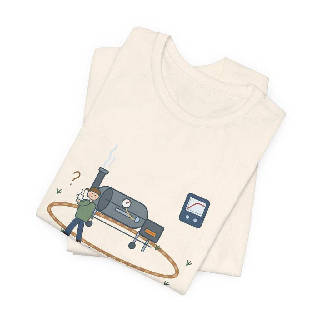 BBQ Smoker T-Shirt - Brisket Stall. Pacing the Yard. Funny Pitmaster Dad Tee