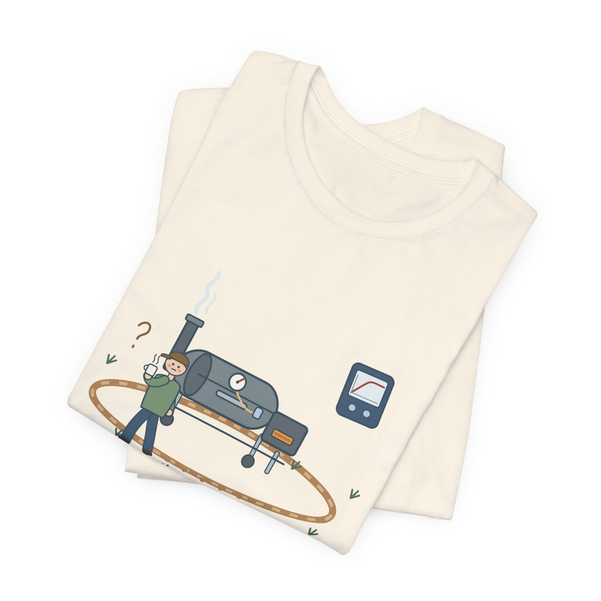 BBQ Smoker T-Shirt - Brisket Stall. Pacing the Yard. Funny Pitmaster Dad Tee
