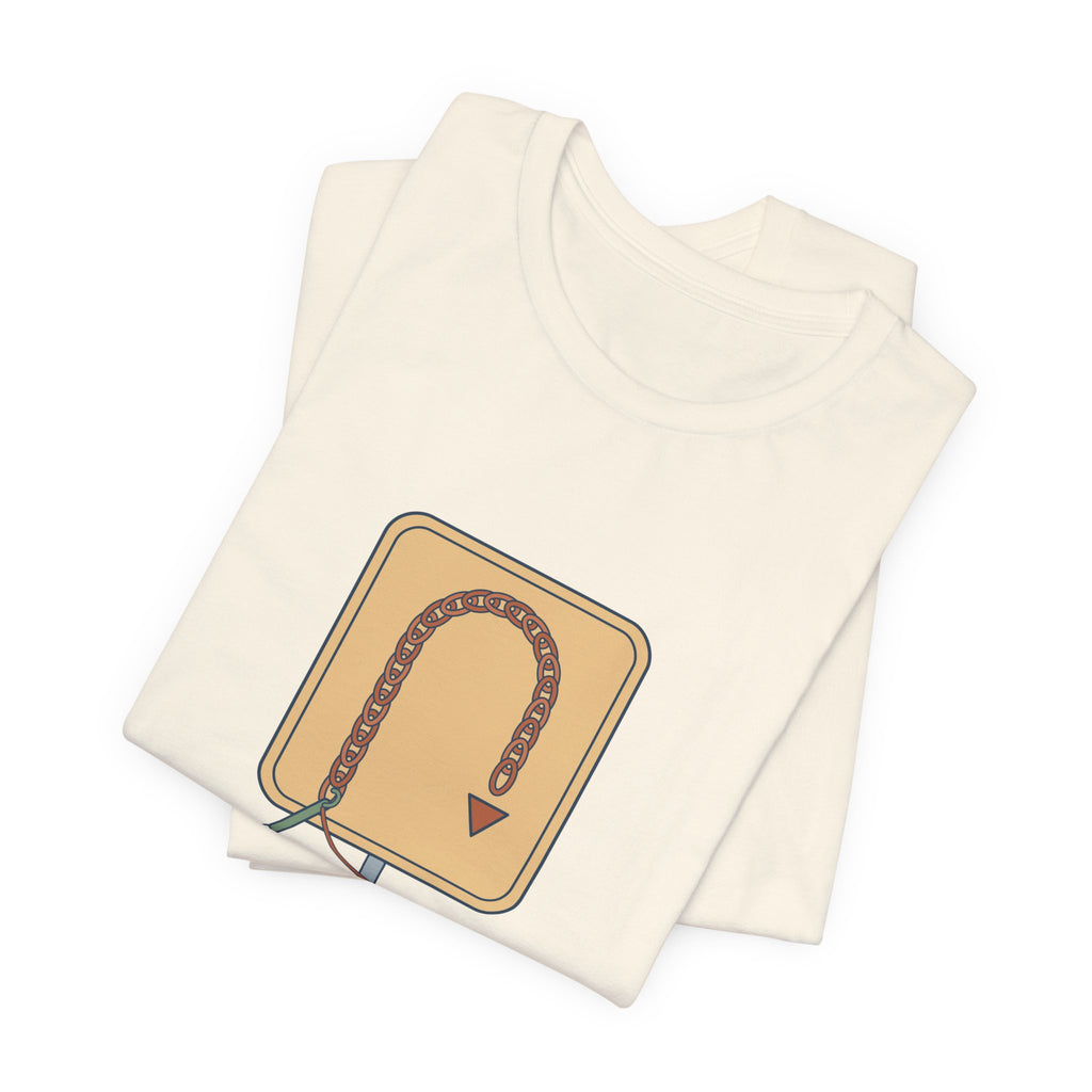 Crochet T-Shirt - Chain One, Turn. Funny Crochet Pattern Tee